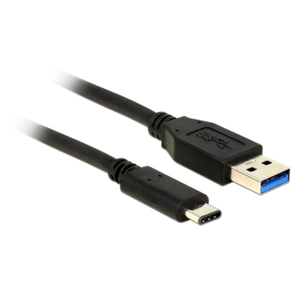 DeLOCK 0.5m USB3.1-C/USB3.1-A cavo USB USB 3.2 Gen 2 (3.1 Gen 2) 0,5 m USB A USB C Nero