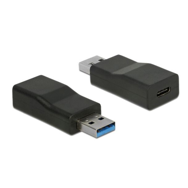 DeLOCK 65696 cable gender changer USB 3.1 Gen 2 Type-A USB 3.1 Gen 2 Type-C Black