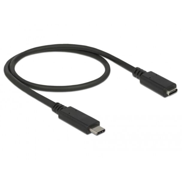 DeLOCK 85532 USB cable USB 3.2 Gen 1 (3.1 Gen 1) 0.5 m USB C Black