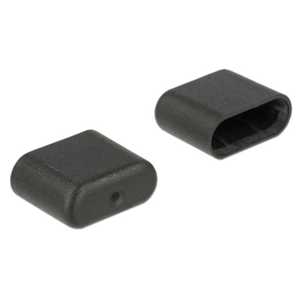 DeLOCK 64008 socket safety cover USB Type-C Black 10 pc(s)