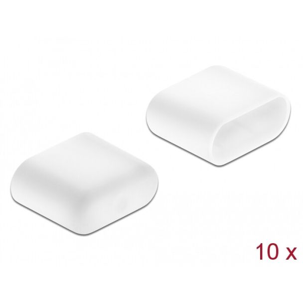 DeLOCK Dust Cover for USB Type-C male 10 pieces white