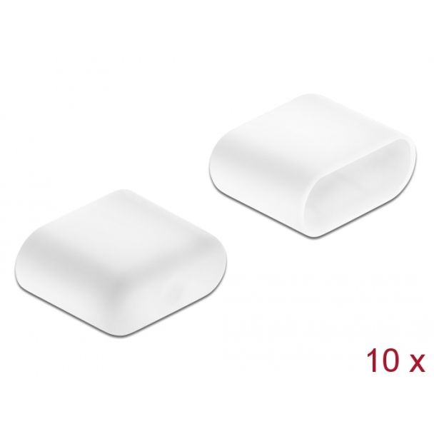 DeLOCK Dust Cover for USB Type-C male 10 pieces white