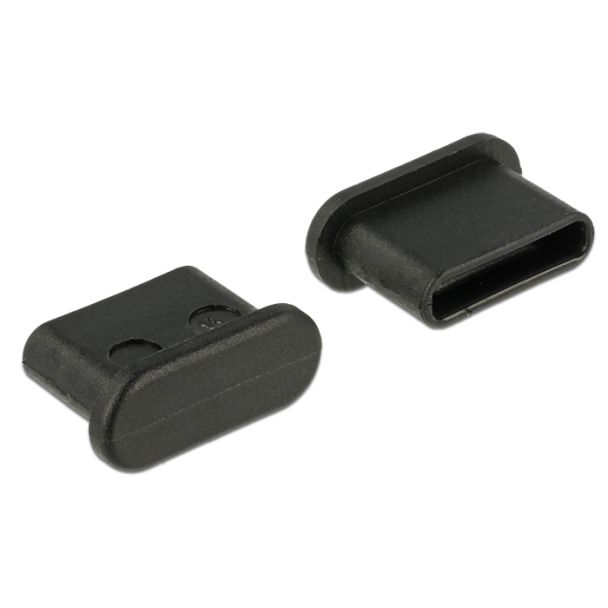 DeLOCK 64014 socket safety cover USB Type-C Black 10 pc(s)