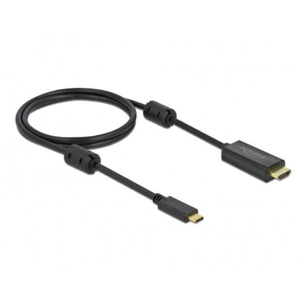 DeLOCK Active USB Type-C to HDMI Cable (DP Alt Mode) 4K 60 Hz 1 m