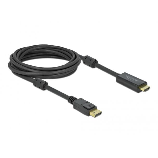 DeLOCK Active DisplayPort 1.2 to HDMI Cable 4K 60 Hz 5 m
