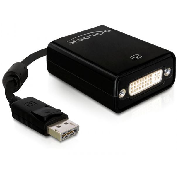 DeLOCK 61847 cavo e adattatore video 0,125 m DisplayPort DVI-I Nero