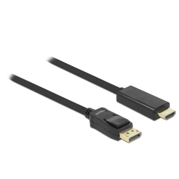 DeLOCK 82435 video cable adapter 3 m HDMI Displayport Black