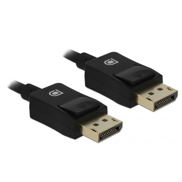 DeLOCK 85299 DisplayPort cable 0.5 m Black