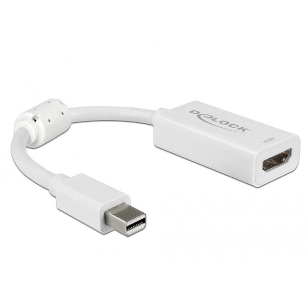 DeLOCK 63935 video cable adapter 0.1 m Mini DisplayPort HDMI White