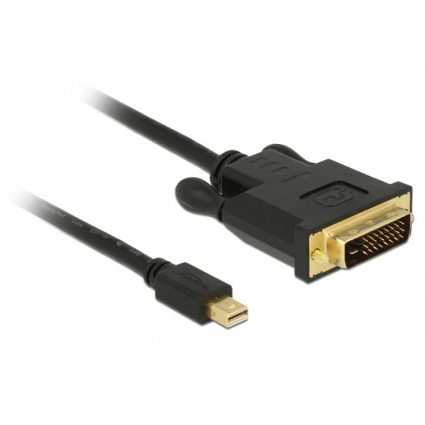 DeLOCK 83989 video cable adapter 2 m Mini DisplayPort DVI-D Black