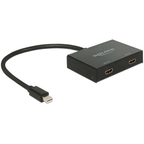 DeLOCK 87696 video splitter Mini DisplayPort 2x HDMI