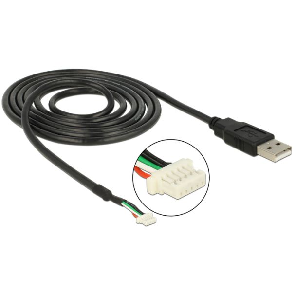 DeLOCK 95986 cavo per fotocamera 1,5 m Nero