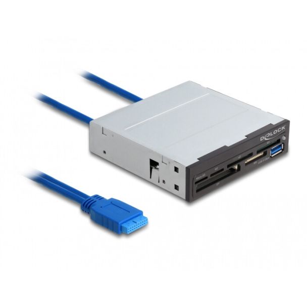DeLOCK 3.5″ SuperSpeed USB Card Reader 6 slots + 1 x USB Type-A female