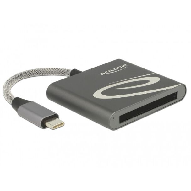 DeLOCK 91745 card reader USB 3.2 Gen 1 (3.1 Gen 1) Type-C Black, Silver