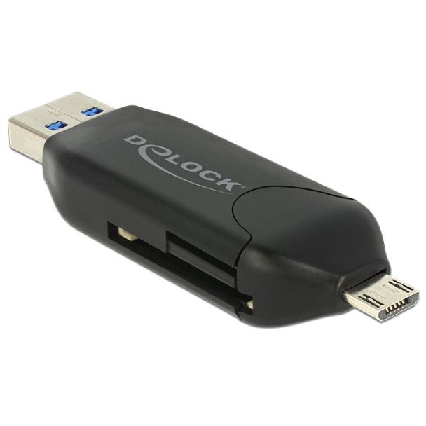 DeLOCK 91734 lettore di schede USB/Micro-USB Nero