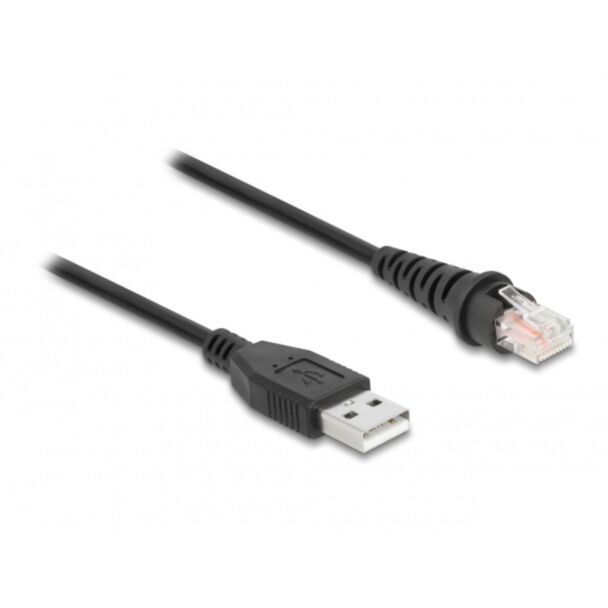 DeLOCK Cavo per scanner di codici a barre da RJ50 a USB 2.0 Tipo-A 1,5 m