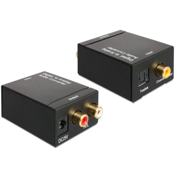DeLOCK 62444 audio converter Black