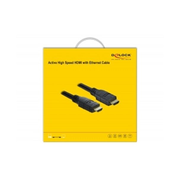 DeLOCK 85286 cavo HDMI 20 m HDMI tipo A (Standard) Nero