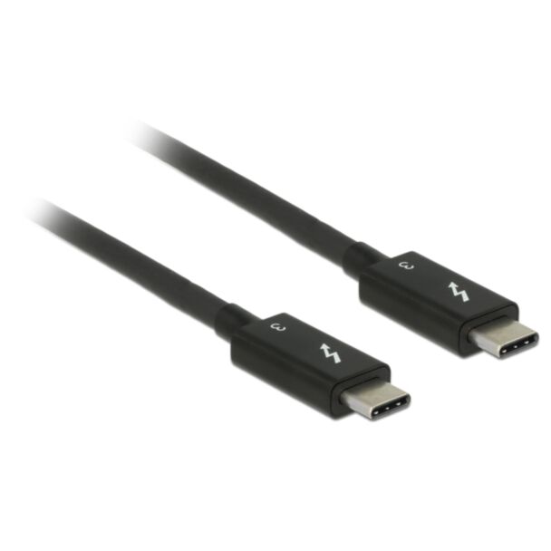 DeLOCK 84844 USB cable USB 3.2 Gen 2 (3.1 Gen 2) 0.5 m USB C Black