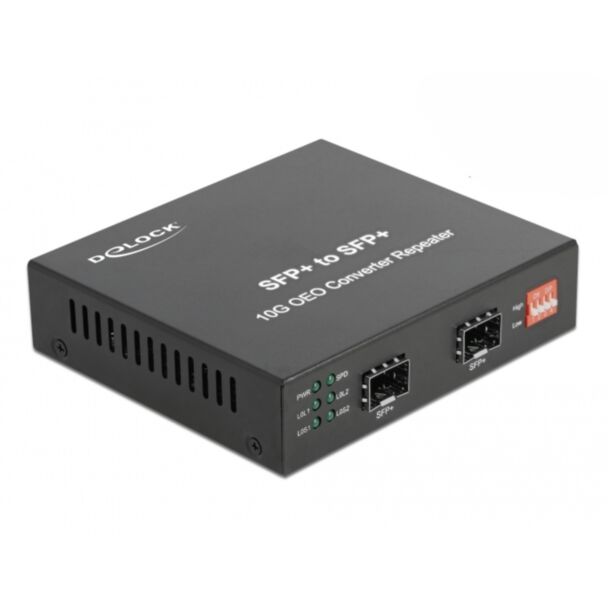 DeLOCK Convertitore multimediale 10GBase-R SFP+ a SFP+