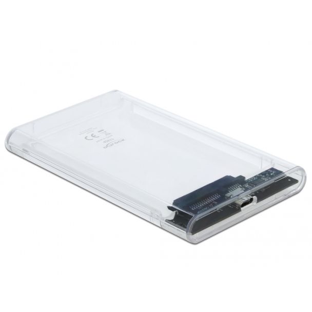 DeLOCK Custodia esterna per HDD / SSD SATA da 2.5″ con SuperSpeed USB 10 Gbps (USB 3.1 Gen 2)