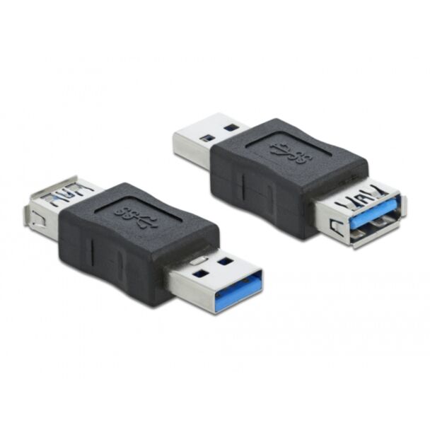 DeLOCK USB 3.0 Adapter Type-A male to Type-A female Data Blocker