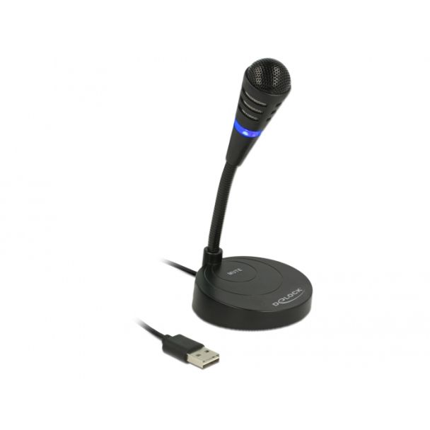 DeLOCK 65868 microfono Nero Microfono per PC