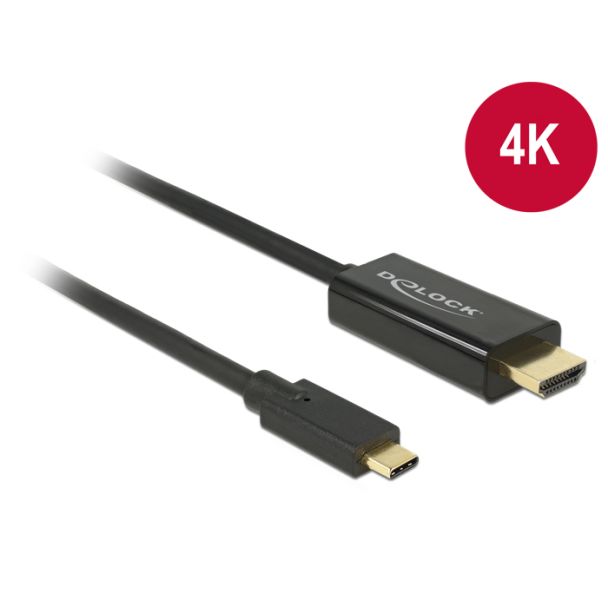 DeLOCK 85259 video cable adapter 2 m USB Type-C HDMI Black