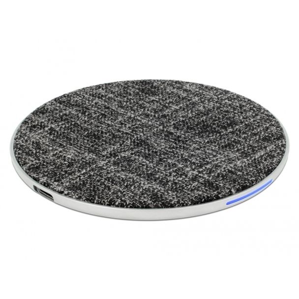 DeLOCK 65919 Caricabatterie per dispositivi mobili Universale Nero, Grigio USB Carica wireless Ricarica rapida Interno