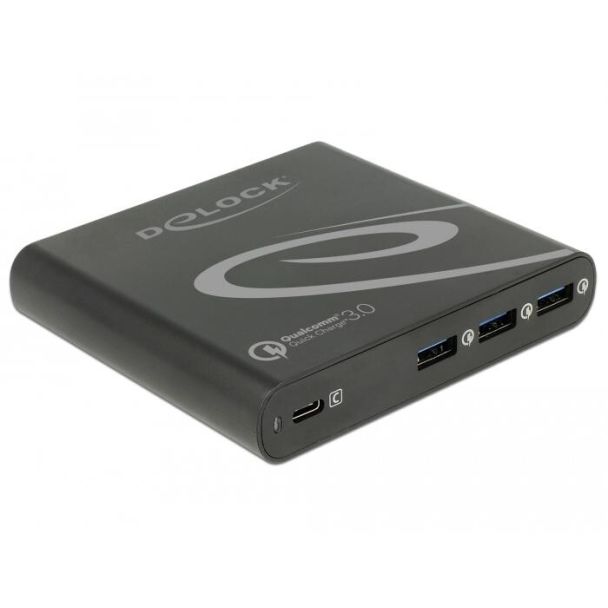 DeLOCK 41431 Caricabatterie per dispositivi mobili Netbook Nero AC Ricarica rapida Interno
