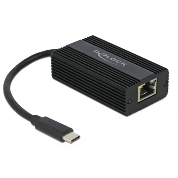 DeLOCK 65990 replicatore di porte e docking station per laptop Nero