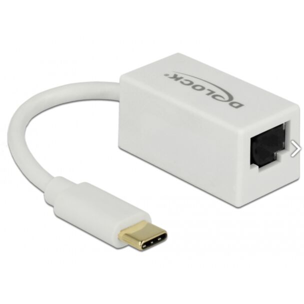 DeLOCK 65906 replicatore di porte e docking station per laptop USB tipo-C Bianco