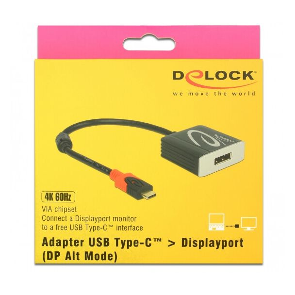 DeLOCK 62999 adattatore grafico USB 3840 x 2160 Pixel Nero