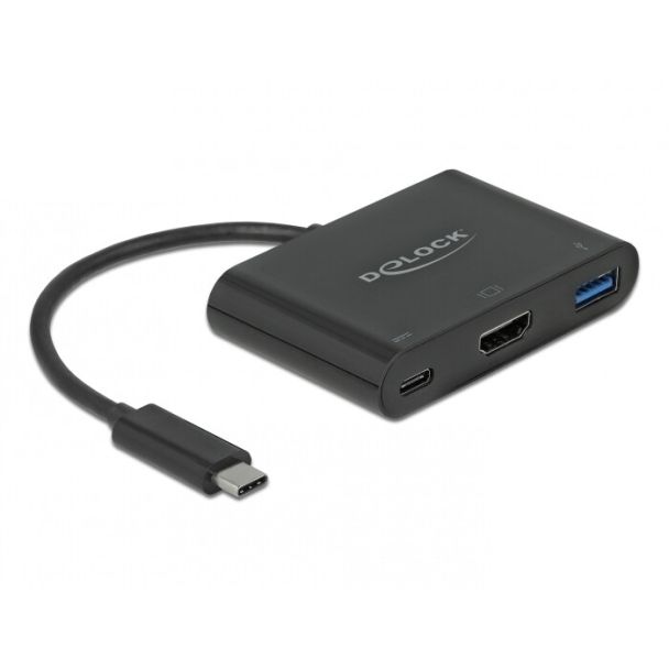 DeLOCK 64091 laptop dock/port replicator USB 3.2 Gen 1 (3.1 Gen 1) Type-C Black
