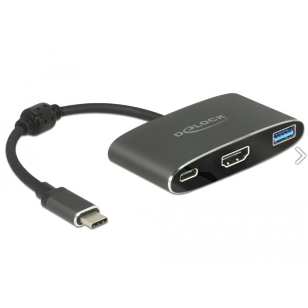 DeLOCK 62991 USB graphics adapter 3840 x 2160 pixels Grey