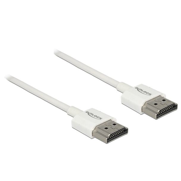 DeLOCK 85138 HDMI cable 3 m HDMI Type A (Standard) White