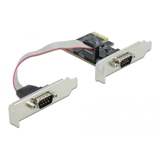 DeLOCK Scheda PCI Express x1 a 2 x Seriale RS-232