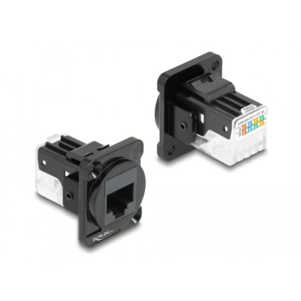 DeLOCK Modulo di Tipo-D RJ45 Cat.6A femmina per LSA femmina