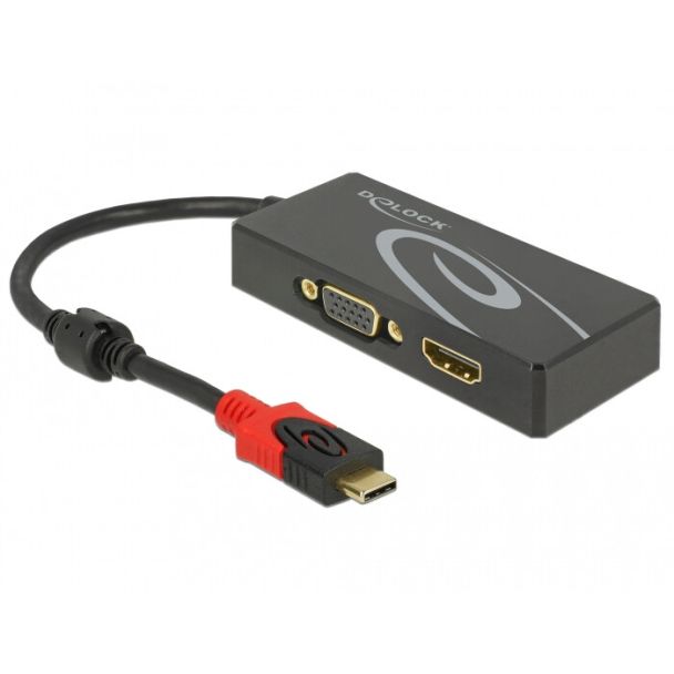 DeLOCK 87730 USB graphics adapter 3840 x 2160 pixels Black