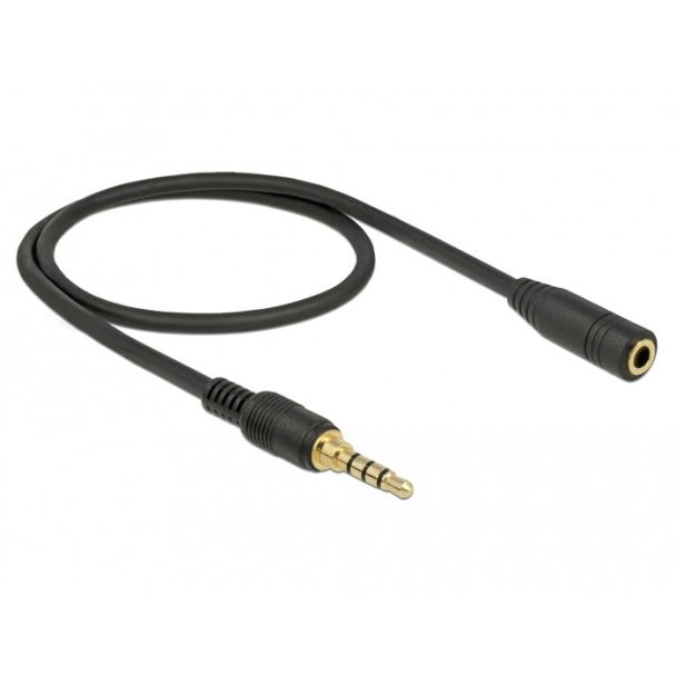 DeLOCK 85627 cavo audio 0,5 m 3.5mm Nero