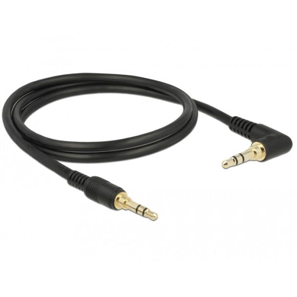 DeLOCK 85566 cavo audio 1 m 3.5mm Nero