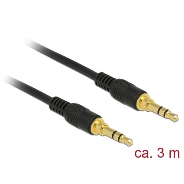 DeLOCK 85551 cavo audio 3 m 3.5mm Nero