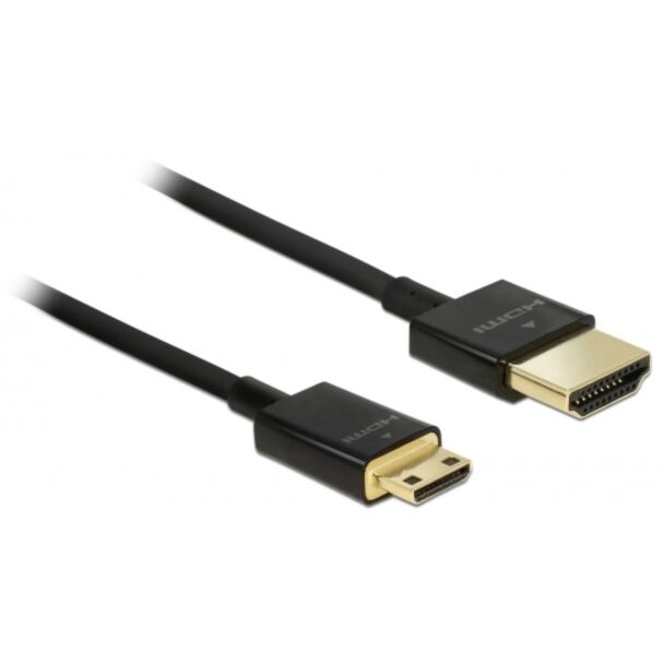 DeLOCK 84777 cavo HDMI 1,5 m HDMI tipo A (Standard) HDMI Type C (Mini) Nero