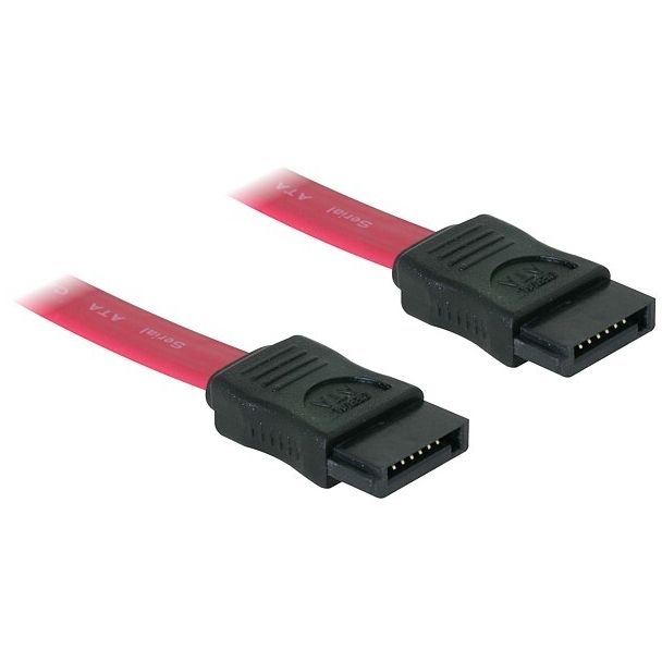 DeLOCK SATA Cable - 0.7m cavo SATA 0,7 m Rosso
