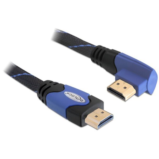 DeLOCK 2m High Speed HDMI 1.4 HDMI cable HDMI Type A (Standard) Black, Blue