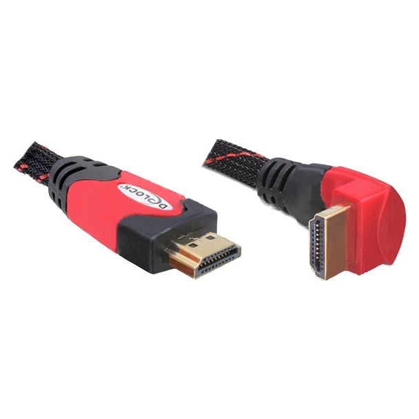 DeLOCK 2m HDMI cavo HDMI HDMI tipo A (Standard) Nero, Rosso