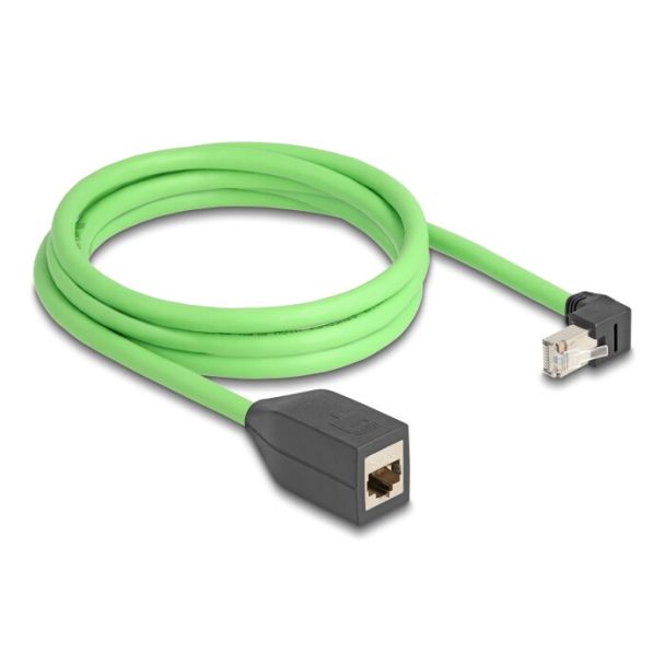 DeLOCK 80887 cavo di rete Nero, Verde 2 m Cat6a SF/UTP (S-FTP)
