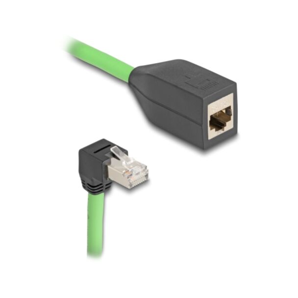 DeLOCK 80887 networking cable Black, Green 2 m Cat6a SF/UTP (S-FTP)