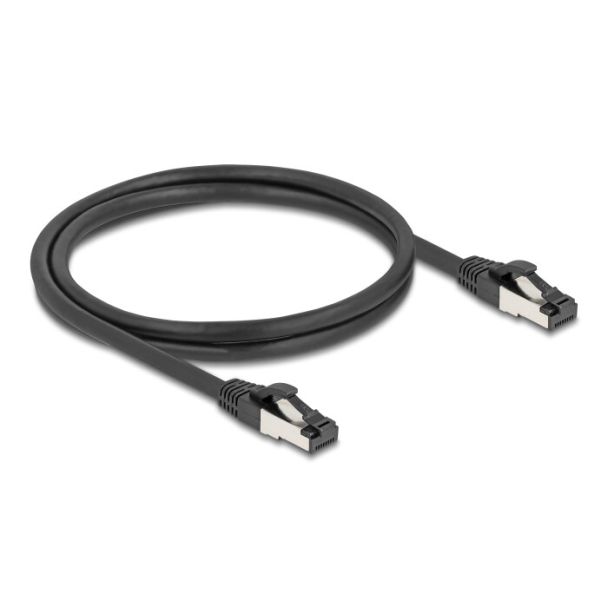DeLOCK 80571 cavo di rete Nero 1 m Cat8.1 S/FTP (S-STP)
