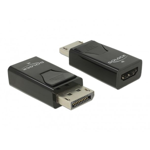 DeLOCK Adapter DisplayPort 1.2 male to HDMI female 4K Passive black